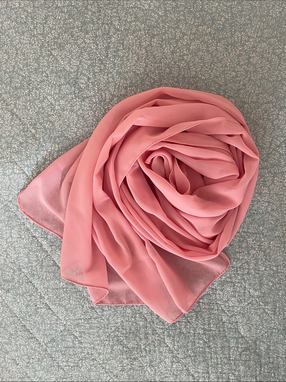 Pink Chiffon Scarf